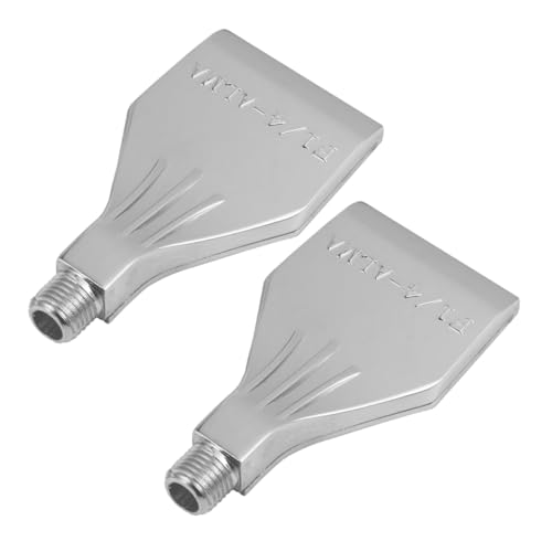 BUGUUYO 2 Stück Aluminiumlegierung Blasdüse Fan Form Druckluftdüse Hochdruck Gebläse Luftblasdüse für Trocknung Elektronikmechanik von BUGUUYO