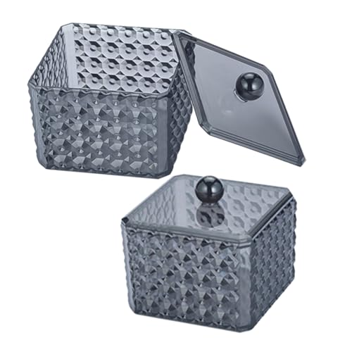BUGUUYO 2 Stück Aufbewahrungsbox für Wattestäbchen Wattestäbchenetui Wattebauschhalter Eitelkeitszubehör Halter für Wattepads Baumwollpadsspender Wattestäbchenhalter BUGUUYO 2 Stück Aufbewahrungsbox für Wattestäbchen Wattestäbchenetui Wattebauschhalter Eitelkeitszubehör Halter für Wattepads Baumwollpadsspender Wattestäbchenhalter von BUGUUYO