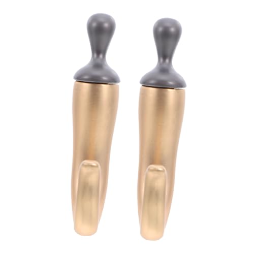 BUGUUYO 2 Stück Chili-design Wandhaken aus Robustem Zinklegierung Metall Dekorative Küchen Bad-wandhaken Stabile Langlebige Garderobenhaken für Vielseitige Wandmontage Goldfarben von BUGUUYO