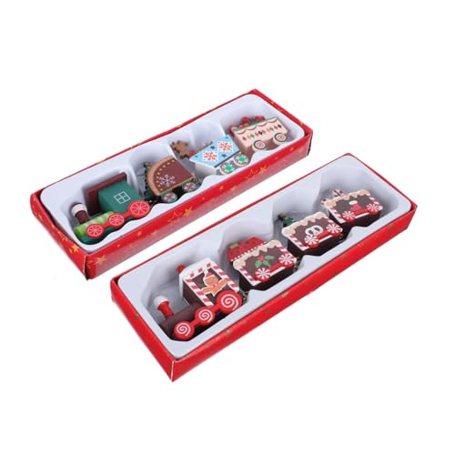 BUGUUYO 2 Stück Detachable Holz Zug Weihnachtsdeko Ornament Teiliges DIY Holzspielzeug für Fenster Tischdekoration Weihnachten für Zuhause BUGUUYO 2 Stück Detachable Holz Zug Weihnachtsdeko Ornament Teiliges DIY Holzspielzeug für Fenster Tischdekoration Weihnachten für Zuhause von BUGUUYO