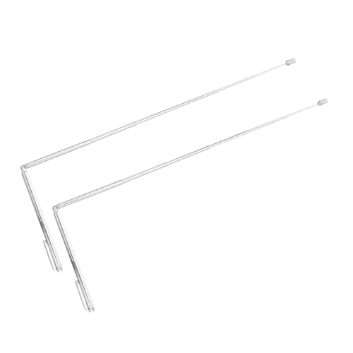 BUGUUYO 2 Stück Edelstahl Dowsing Rods Robust Biegsam für Outdoor Suche mit Praktischem Griff und Glatter Oberfläche als Geschenk für Camping und Naturerkundung BUGUUYO 2 Stück Edelstahl Dowsing Rods Robust Biegsam für Outdoor Suche mit Praktischem Griff und Glatter Oberfläche als Geschenk für Camping und Naturerkundung von BUGUUYO