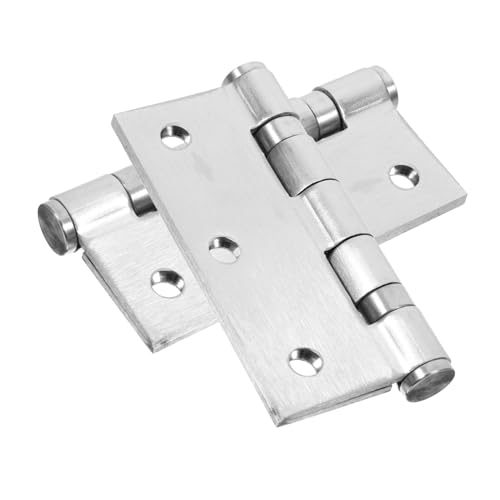 BUGUUYO 2 Stück Edelstahl Scharniere für Küchenschrank Tür Scharnier Ersatz Rostfrei Robust Präzise Verarbeitung Langlebig Geeignet für Möbel und Schranktüren von BUGUUYO