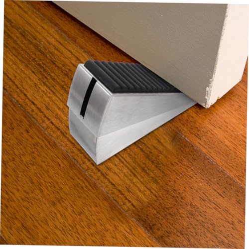 BUGUUYO 2 Stück Einstellbarer Gummikeil Türstopper aus Edelstahl mit Rutschfester Oberfläche für Bodentür Stoßfest und Verschleißfest Einfache Montage ohne Bohren für Schwere Türen und BUGUUYO 2 Stück Einstellbarer Gummikeil Türstopper aus Edelstahl mit Rutschfester Oberfläche für Bodentür Stoßfest und Verschleißfest Einfache Montage ohne Bohren für Schwere Türen und von BUGUUYO