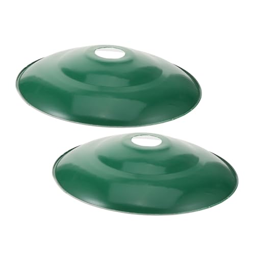 BUGUUYO 2 Stück Emaillierter Lampenschirm für Industrieleuchten Robust und Langlebig Einfacher Austausch Retro Stil Ø Geeignet für Außenbeleuchtung und LED Lampen von BUGUUYO