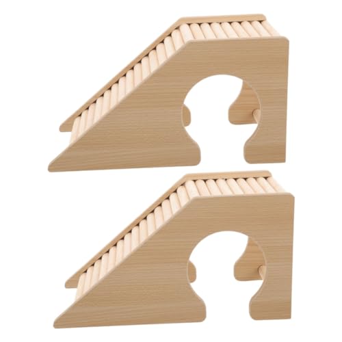 BUGUUYO 2stücke Hamster-holzleiterbrücke Als Kletterspielzeug Und Versteck Geeignet Für Kleintiere Wie Mäuse Und Rennmäuse Natürliche Käfigdekoration Aus Robustem Holz von BUGUUYO