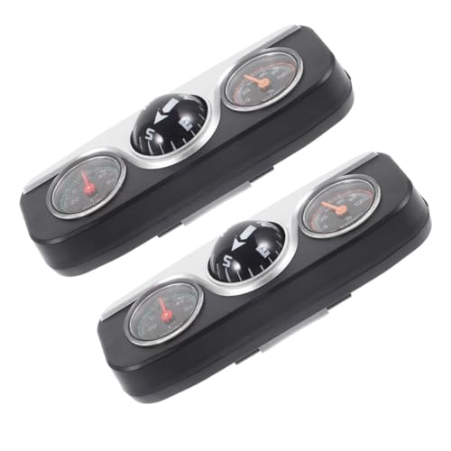 BUGUUYO 2 Stück Multifunktionaler Auto Kompass mit Thermometer und Hygrometer für Armaturenbrett Universelles Navigations und Umgebungsinstrument für Auto und Boot BUGUUYO 2 Stück Multifunktionaler Auto Kompass mit Thermometer und Hygrometer für Armaturenbrett Universelles Navigations und Umgebungsinstrument für Auto und Boot von BUGUUYO