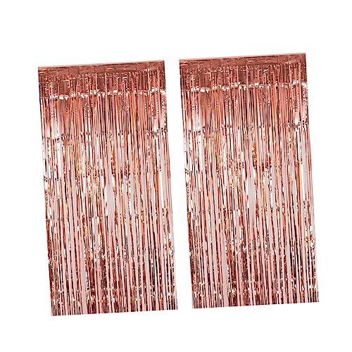BUGUUYO 2 Stück Roségold Tassel Vorhang Dekorative Folienvorhänge für Hochzeiten Geburtstagsfeiern und Fotografie Events für Partys und Festliche Anlässe BUGUUYO 2 Stück Roségold Tassel Vorhang Dekorative Folienvorhänge für Hochzeiten Geburtstagsfeiern und Fotografie Events für Partys und Festliche Anlässe von BUGUUYO