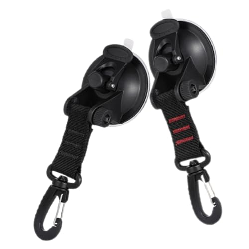 BUGUUYO 2 Stück Saugnapf Haken Stark Haftend Tragbar Saugnäpfe Haken für Auto Fenster Camping Outdoor Haushalt Rot Schwarz BUGUUYO 2 Stück Saugnapf Haken Stark Haftend Tragbar Saugnäpfe Haken für Auto Fenster Camping Outdoor Haushalt Rot Schwarz von BUGUUYO