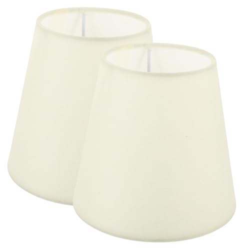 BUGUUYO 2 Stück Stoff Lampenschirm Blau Kronleuchter Abdeckung Moderne Lampenschirme Für Tischlampen Cremefarben Natürliche Wandlampenschirme Klein Beige Kleiner Lampenschirm von BUGUUYO