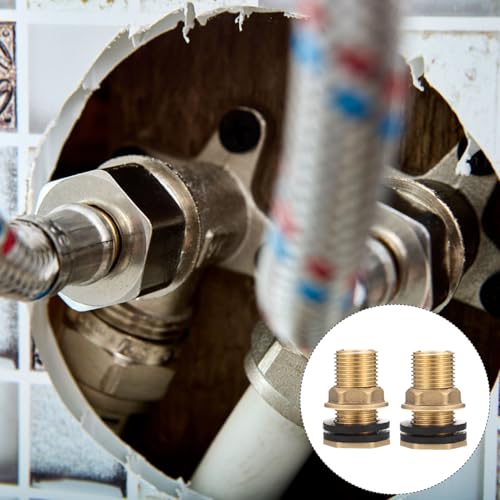 BUGUUYO 2 Stück Teiliges Messing Tankdurchführung Fitting Tankadapter Innengewinde Außengewinde mit Dichtungsscheiben Korrosionsbeständig für Wassertanks Wasserbehälter BUGUUYO 2 Stück Teiliges Messing Tankdurchführung Fitting Tankadapter Innengewinde Außengewinde mit Dichtungsscheiben Korrosionsbeständig für Wassertanks Wasserbehälter von BUGUUYO