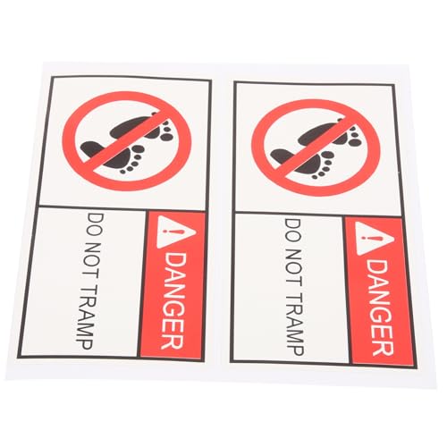 BUGUUYO 2 Stück Trittverbotsschilder Selbstklebendes „Not Tramp“ Schild Warnschild „Do Not Tramp Not Tramp“ Schild Für Warnhinweise Selbstklebendes Warnschild „Not Tramp“ Schild Für von BUGUUYO