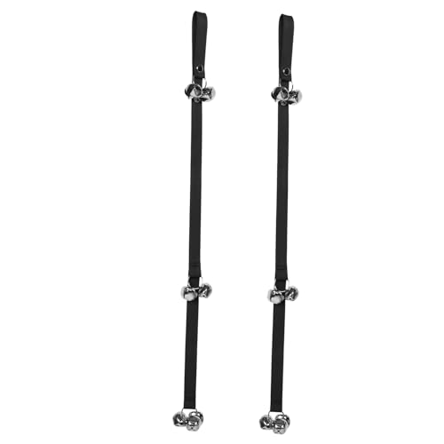 BUGUUYO 2 Stück Verstellbare Haustier Türklingeln mit Glocken für Hunde und Katzen Hundetöpfchentraining Glocke zur Schnellen Stubenreinheit Haustier-trainingsglockel für Türhöhe Anpassbar von BUGUUYO