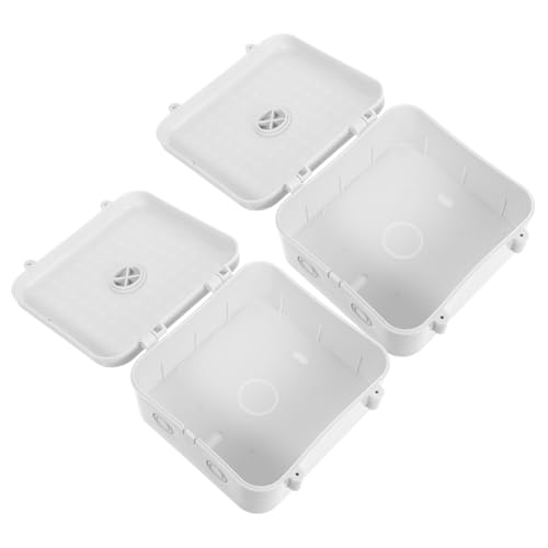 BUGUUYO 2 Stück Wetterfeste Kabelbox für Außenbereich Kunststoff-verbindungsbox Elektrische Anschlussdose Kompakte Überwachungskamera Kabelaufbewahrung Platzsparend und Robust BUGUUYO 2 Stück Wetterfeste Kabelbox für Außenbereich Kunststoff-verbindungsbox Elektrische Anschlussdose Kompakte Überwachungskamera Kabelaufbewahrung Platzsparend und Robust von BUGUUYO