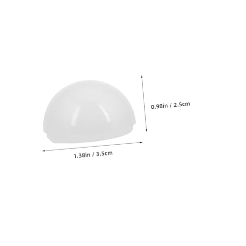 BUGUUYO 20 Stück Lampenschirm Abdeckungen aus Transluzentem PC für Kleine LED Glühbirnen Makeup Spiegel Beleuchtung Einfach Montierbare Lampenzubehörgehäuse für Vielseitige Heimdekoration von BUGUUYO