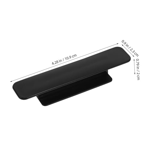 BUGUUYO 20 Stück Teiliges Selbstklebender Türgriffe für Schränke und Klebrige Bohrfreie Griffe für Kleiderschränke Bücherregale und Glasschiebetüren Schwarze Möbelgriffe Einfache Montage von BUGUUYO