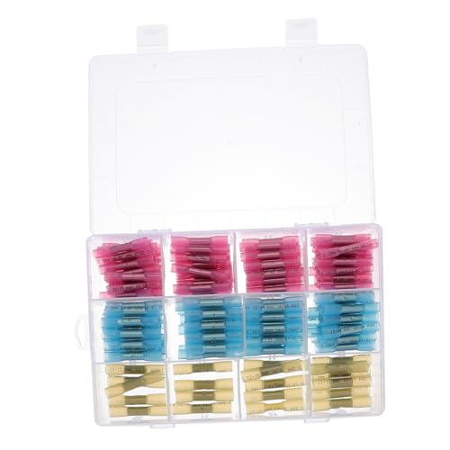 BUGUUYO 200 Stück Wärme Schrumpf Isolierte Kabelverbinder Lötverbinder Stoßverbinder Kupfer Kabelschuhe für Auto Boot Elektroinstallationen von BUGUUYO