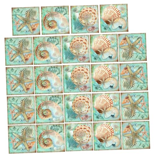 BUGUUYO 24 Stück Teiliges Wasserfestes Fliesen Dekorset mit Selbstklebenden Seestern und Muschelmotiven Ablösbar Geeignet für Bad Küche Glatte Oberflächen Vintage Stil Einfache Wand und BUGUUYO 24 Stück Teiliges Wasserfestes Fliesen Dekorset mit Selbstklebenden Seestern und Muschelmotiven Ablösbar Geeignet für Bad Küche Glatte Oberflächen Vintage Stil Einfache Wand und von BUGUUYO