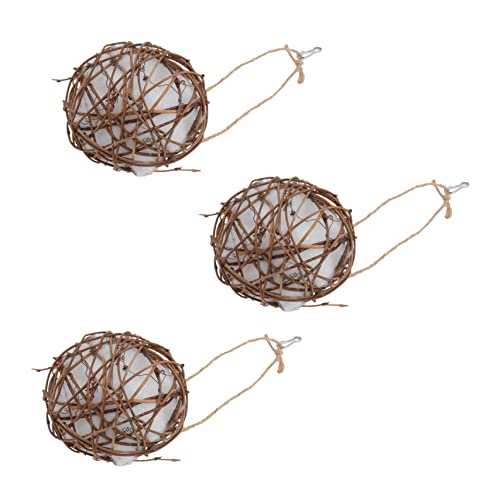BUGUUYO 3 STÜCKE Teiliges Wildvogel Nistmaterial aus Langlebigem Rattan und Seidenflor Umweltfreundlich Dekorativ für Garten Hängender Nistplatz und Kolibrinest Zubehör BUGUUYO 3 STÜCKE Teiliges Wildvogel Nistmaterial aus Langlebigem Rattan und Seidenflor Umweltfreundlich Dekorativ für Garten Hängender Nistplatz und Kolibrinest Zubehör von BUGUUYO