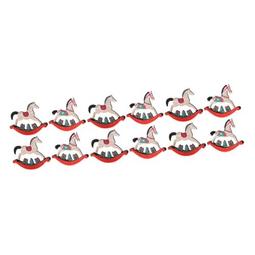 BUGUUYO 3sets Holz Weihnachten Desktop Dekoration Weihnachten Festliche Weihnachten Rentier Weihnachten 4 Stücke * 3 von BUGUUYO