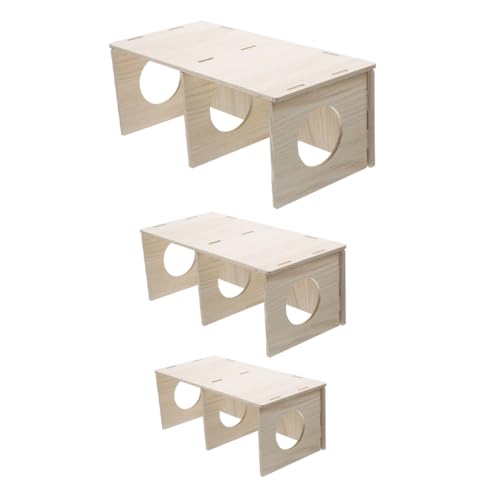 BUGUUYO 3stücke Hamsterhaus Aus Holz Für Kleine Haustiere Hamsterversteck Und Aktivitätszentrum Für Hamster Und Igel Natürlicher Rückzugsort Für Kleintiere BUGUUYO 3stücke Hamsterhaus Aus Holz Für Kleine Haustiere Hamsterversteck Und Aktivitätszentrum Für Hamster Und Igel Natürlicher Rückzugsort Für Kleintiere von BUGUUYO