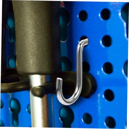 BUGUUYO 30 Stück Teiliges Heavy duty Pegboard Haken mit Rutschfester Beschichtung Robuste Doppelte Metallhaken für Werkstatt Garage und Werkzeuge Vielseitige Lochwand Aufhängehaken zur von BUGUUYO