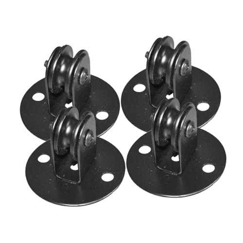 BUGUUYO 4 STÜCKE Teiliges Schwere Decken pulley Umlenkrollen für Hängeleuchten Verstellbare Deckenbefestigung Langlebige Kabelaufhängung für Wohnzimmer Schlafzimmer und Esszimmer von BUGUUYO
