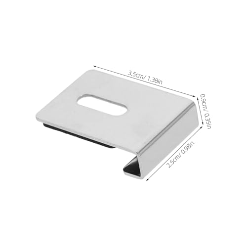 BUGUUYO 4 Satz Edelstahl Spiegelhalter Clips Stabile Glas und Spiegelklemmen Einfache Wandmontage Schwerlast Spiegelhalterungen für Badezimmer Büro Vielseitige Spiegelhalterung von BUGUUYO