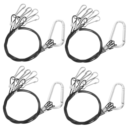 BUGUUYO 4 Stück Drahtseil Pflanzenseilaufhänger Pflanzen wachsen Lichtaufhänger hängender Korbseilaufhänger Seilaufhänger für Pflanzen Pflanzenhalter für Aquarien Rostfreier Stahl Silber BUGUUYO 4 Stück Drahtseil Pflanzenseilaufhänger Pflanzen wachsen Lichtaufhänger hängender Korbseilaufhänger Seilaufhänger für Pflanzen Pflanzenhalter für Aquarien Rostfreier Stahl Silber von BUGUUYO