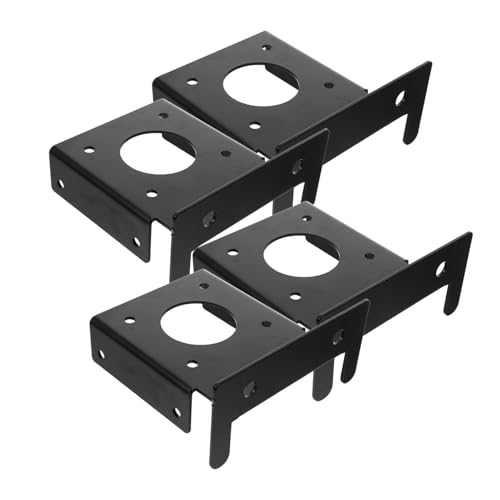 BUGUUYO 4 Stück Heavy Duty Edelstahl Pfostenanker Pfostenbasis Wetterfester Pergola Stützfuß für Holzgeländer und Terrassenbefestigung von BUGUUYO