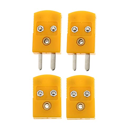 BUGUUYO 4 Stück K Thermoelement Stecker Teiliges Plug Kabel Männlich Weiblich für Präzise Temperaturmessung Hohe Isolierung Kompatibel mit Thermometern und Multimetern BUGUUYO 4 Stück K Thermoelement Stecker Teiliges Plug Kabel Männlich Weiblich für Präzise Temperaturmessung Hohe Isolierung Kompatibel mit Thermometern und Multimetern von BUGUUYO