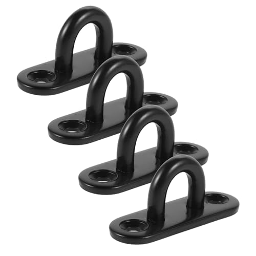 BUGUUYO 4 Stück Stahl Deckenhaken Augplatte Wandmontierte U Haken für Robuste Langlebige Haken für Deckenventilatoren und von BUGUUYO
