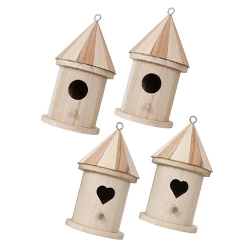 BUGUUYO 4 Stück Teiliges DIY Vogelhaus aus Holz mit Stabilem Boden Bemalbar zum Aufhängen oder Stellen Fördert Natürliche Brut und Nestbau für Garten und Balkon Kleines Nistkasten Zubehör BUGUUYO 4 Stück Teiliges DIY Vogelhaus aus Holz mit Stabilem Boden Bemalbar zum Aufhängen oder Stellen Fördert Natürliche Brut und Nestbau für Garten und Balkon Kleines Nistkasten Zubehör von BUGUUYO