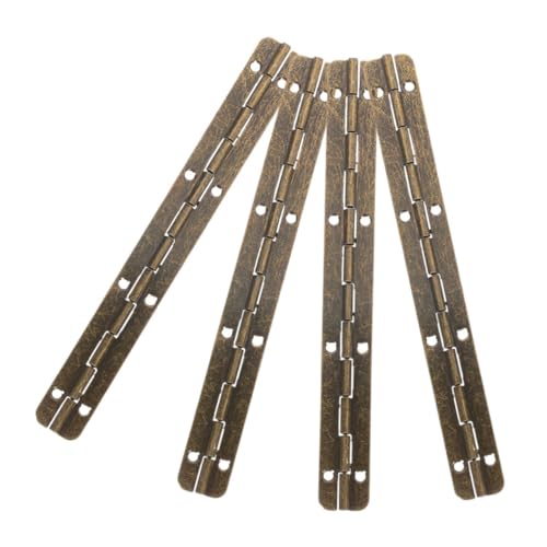 BUGUUYO 4 Stück Teiliges Klavierscharnier aus Hochwertigem Material Langlebig und Robust für Schmuckkästen Möbel und Schränke Öffnung Präzise Verarbeitung Geeignet für Boxen und von BUGUUYO