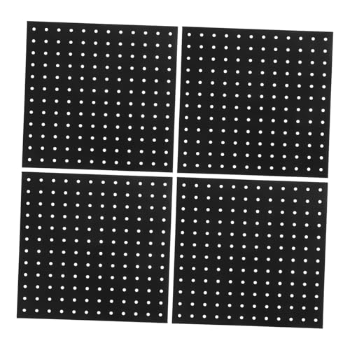 BUGUUYO 4 Stück Teiliges Metall-pegboard Wand-organizer Robustes Lochwand-panel Flexibel Konfigurierbar für Küchen- Büro Werkstatt-aufbewahrung Einfache Montage Vielseitiges Wandregal von BUGUUYO
