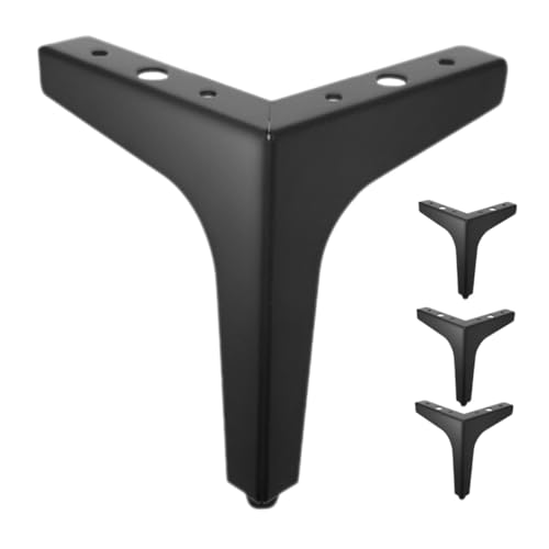 BUGUUYO 4 Stück Teiliges Möbelfüße Dreieckig Schwarz Stabile Möbelstützen für Sofa Schrank Tv Kommode Modernes Design von BUGUUYO