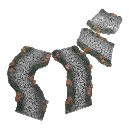 BUGUUYO 4 Stück Teiliges Resin Mini Gartenweg Skulpturen Gebogene Steinpfad Deko für Aquarium Fischbecken Landschaft Vielseitig für Feengärten und Mikrolandschaften Langlebiges BUGUUYO 4 Stück Teiliges Resin Mini Gartenweg Skulpturen Gebogene Steinpfad Deko für Aquarium Fischbecken Landschaft Vielseitig für Feengärten und Mikrolandschaften Langlebiges von BUGUUYO