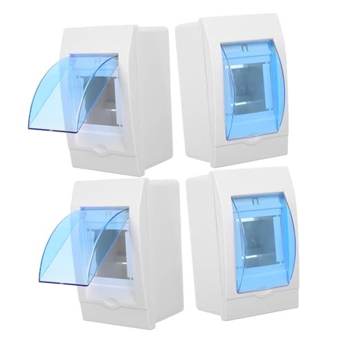 BUGUUYO 4 Stück Teiliges Verteilerkasten Transparentem Fenster Stromkreise Vielseitige Elektroanschlussbox für Haushalt Büro und Industrie Wetterfeste Robuste Sicherungsbox zur Einfachen BUGUUYO 4 Stück Teiliges Verteilerkasten Transparentem Fenster Stromkreise Vielseitige Elektroanschlussbox für Haushalt Büro und Industrie Wetterfeste Robuste Sicherungsbox zur Einfachen von BUGUUYO