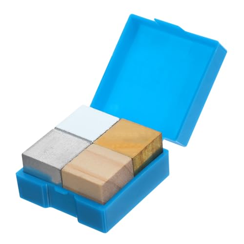 BUGUUYO 4 Stück Teiliges Würfelset Kantenlänge Kupfer Eisen Aluminium Holz Poliert Lehrmaterial Dichteblock für Unterricht Sammlung mit Aufbewahrungskoffer BUGUUYO 4 Stück Teiliges Würfelset Kantenlänge Kupfer Eisen Aluminium Holz Poliert Lehrmaterial Dichteblock für Unterricht Sammlung mit Aufbewahrungskoffer von BUGUUYO
