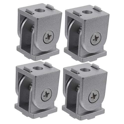 BUGUUYO 4 Stück Teiliges Zinklegierung Pivot Gelenkverbinder für Aluminiumprofile Flexibler Drehgelenk-verbinder Verschleißfest Umweltfreundlich Vielseitig Drucker Cnc-maschinen von BUGUUYO