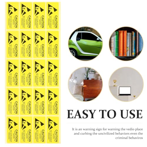BUGUUYO 450 Stück Statische Warnaufkleber Langlebige Antistatische Etiketten für Büro Shop und Gebäude Wetterfeste Haftetiketten für Wände und Geräte Gelb BUGUUYO 450 Stück Statische Warnaufkleber Langlebige Antistatische Etiketten für Büro Shop und Gebäude Wetterfeste Haftetiketten für Wände und Geräte Gelb von BUGUUYO