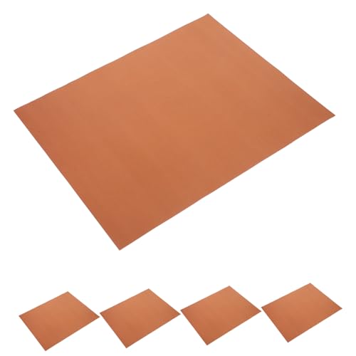 BUGUUYO 5 Stück Teiliges Grillmatten aus Fiberglas Hitzebeständig Wiederverwendbar Antihaftbeschichtet Schwere BBQ-matten für Outdoor-Grill Picknick Vielseitige Sichere Grillpads von BUGUUYO