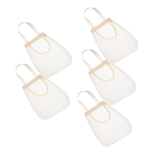 BUGUUYO 5 Stück Teiliges Hängende Netztaschen aus Atmungsaktivem Mesh Wiederverwendbar für Küche und Haushalt zur Lagerung von Zwiebeln Knoblauch Kartoffeln Obst und Gemüse Einfach zu von BUGUUYO