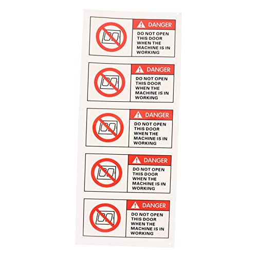 BUGUUYO 5 Stück Teiliges Warnaufkleber Maschinenbetrieb Sicherheitszeichen Warnhinweis Sticker Langlebig und Auffällig für Geräte Präzise Warnung vor Gefahren Hochwertiges Material BUGUUYO 5 Stück Teiliges Warnaufkleber Maschinenbetrieb Sicherheitszeichen Warnhinweis Sticker Langlebig und Auffällig für Geräte Präzise Warnung vor Gefahren Hochwertiges Material von BUGUUYO