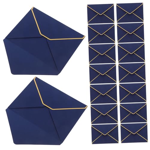 BUGUUYO 50 Stück Hochwertige Umschläge mit Goldfolienverziertem V-klappe Dickes Papier Stilvolle Briefumschläge für Hochzeitseinladungen Babyparty Abschlussfeiern Festliche Karten BUGUUYO 50 Stück Hochwertige Umschläge mit Goldfolienverziertem V-klappe Dickes Papier Stilvolle Briefumschläge für Hochzeitseinladungen Babyparty Abschlussfeiern Festliche Karten von BUGUUYO