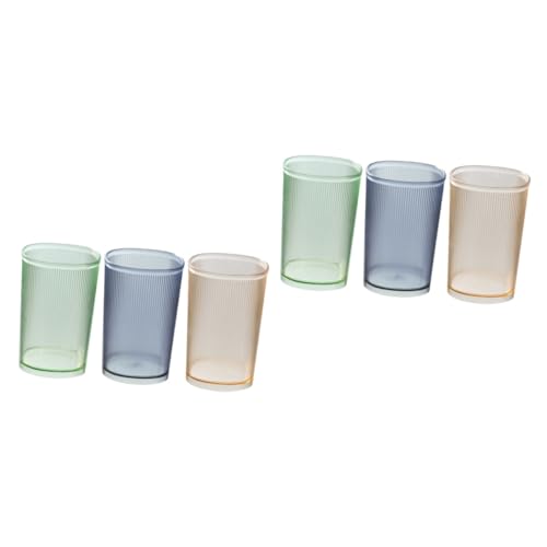 BUGUUYO 6stücke Teiliges Zahnbürstenhalter Und Mundspülbecher Wiederverwendbare Tragbare Tassen Für Badezimmer Transparentes Design Für Zuhause Und Reisen von BUGUUYO