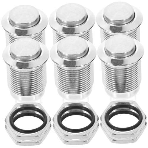 BUGUUYO 6 Stück Teiliges Metall Push Button Automatischer Rückstell Druckschalter Flammhemmend Für Auto Boot Industrie Feuchtigkeits und Staubbeständig Momentary Druckknopfstarter BUGUUYO 6 Stück Teiliges Metall Push Button Automatischer Rückstell Druckschalter Flammhemmend Für Auto Boot Industrie Feuchtigkeits und Staubbeständig Momentary Druckknopfstarter von BUGUUYO