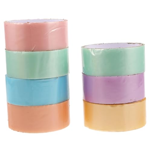 BUGUUYO 7roll Buntes Breites Klebeband Kreatives Klassenzimmerband Diy Crafts Tape Kreatives Abdeckband Handwerks- Und Beschriftungsband Farbenfrohes Klassenband Für Klassenzimmer Bopp von BUGUUYO