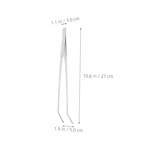 BUGUUYO 8 Stück Haustier -fütterungswerkzeuge Pflanzzange Für Aquarien Futterpinzette Für Reptilien Fischtank -pinzetten Füttert Pinzetten Aquarienzange Silber Rostfreier von BUGUUYO