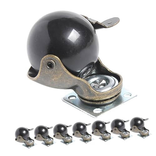 BUGUUYO 8 Stück Teiliges Möbelrollen aus Antikem Bronze Schwerlast ballrollen mit Bremse Schwenkbare Vintage Möbelräder für Tische und Stühle Geräuscharm Bodenschonend BUGUUYO 8 Stück Teiliges Möbelrollen aus Antikem Bronze Schwerlast ballrollen mit Bremse Schwenkbare Vintage Möbelräder für Tische und Stühle Geräuscharm Bodenschonend von BUGUUYO