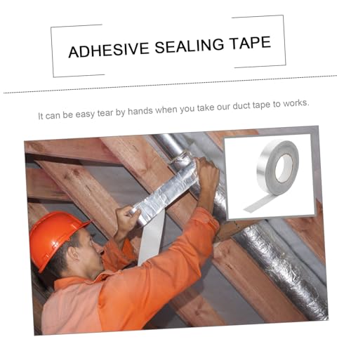 BUGUUYO Aluminium Klebeband Hitzebeständiges Wasserdichtes Dichtungsband aus Aluminiumfolie und Glasfasergewebe Stark Haftend für Rohrleitungen Dampfsperre Reparatur und Abdichtung im BUGUUYO Aluminium Klebeband Hitzebeständiges Wasserdichtes Dichtungsband aus Aluminiumfolie und Glasfasergewebe Stark Haftend für Rohrleitungen Dampfsperre Reparatur und Abdichtung im von BUGUUYO